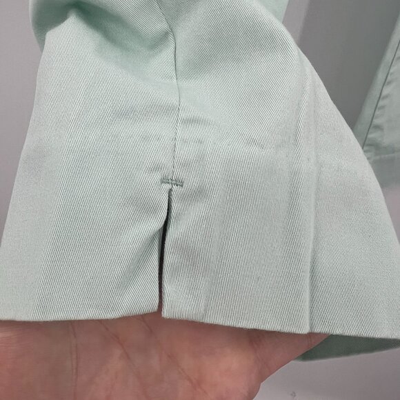 Ann Taylor Aqua Cropped Ankle Cotton Blend Pants Women's Size 4 - Picture 4 of 7